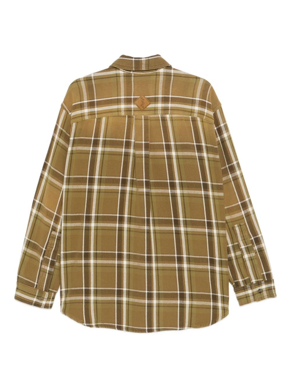 Giacca-camicia a quadri con tasche in verde Haikure - uomo 