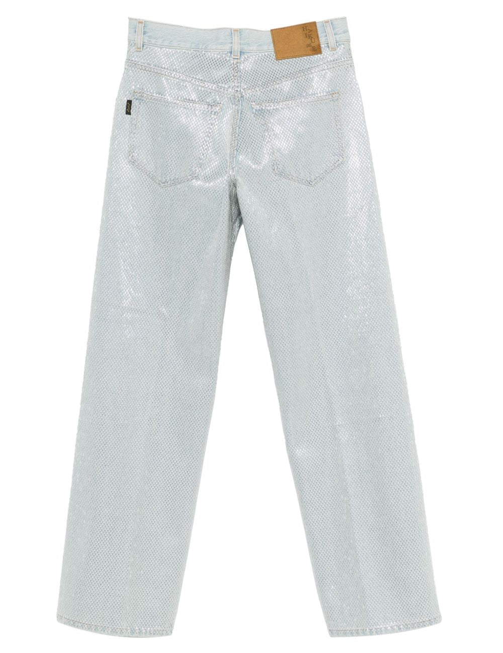Pantaloni dritti con paillettes in azzurro Haikure - donna 