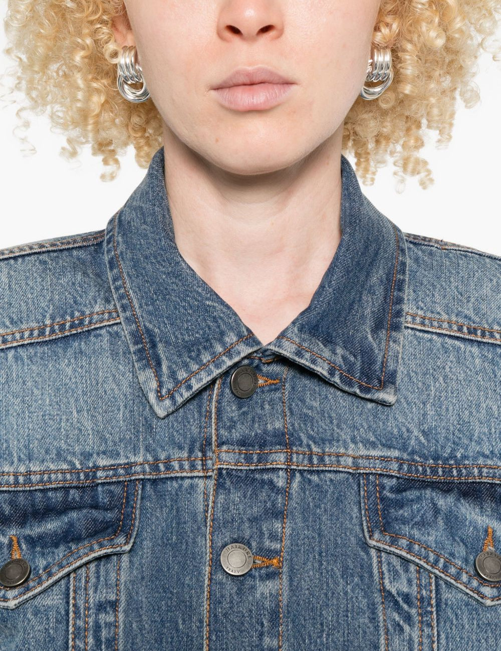 Giacca denim con botton in blu Haikure - donna 