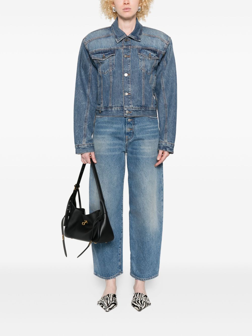 Giacca denim con botton in blu Haikure - donna 