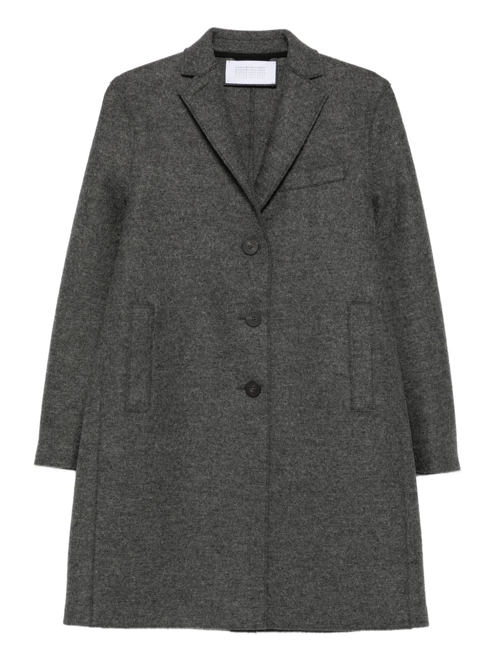 Cappotto con applicazione e bottoni in grigio Harris Wharf London - donna 