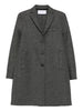 Women's Harris Wharf London grey coat with appliqué and buttons