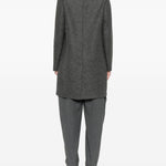 Cappotto con applicazione e bottoni in grigio Harris Wharf London - donna 