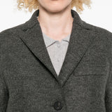 Cappotto con applicazione e bottoni in grigio Harris Wharf London - donna 