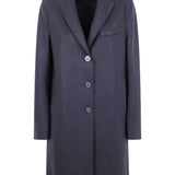 Cappotto monopetto in nero Harris wharf london - donna 