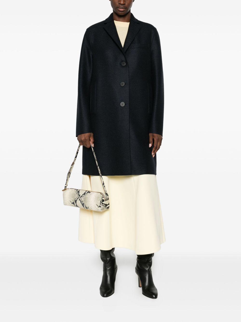 Cappotto monopetto in blu Harris wharf london - donna 