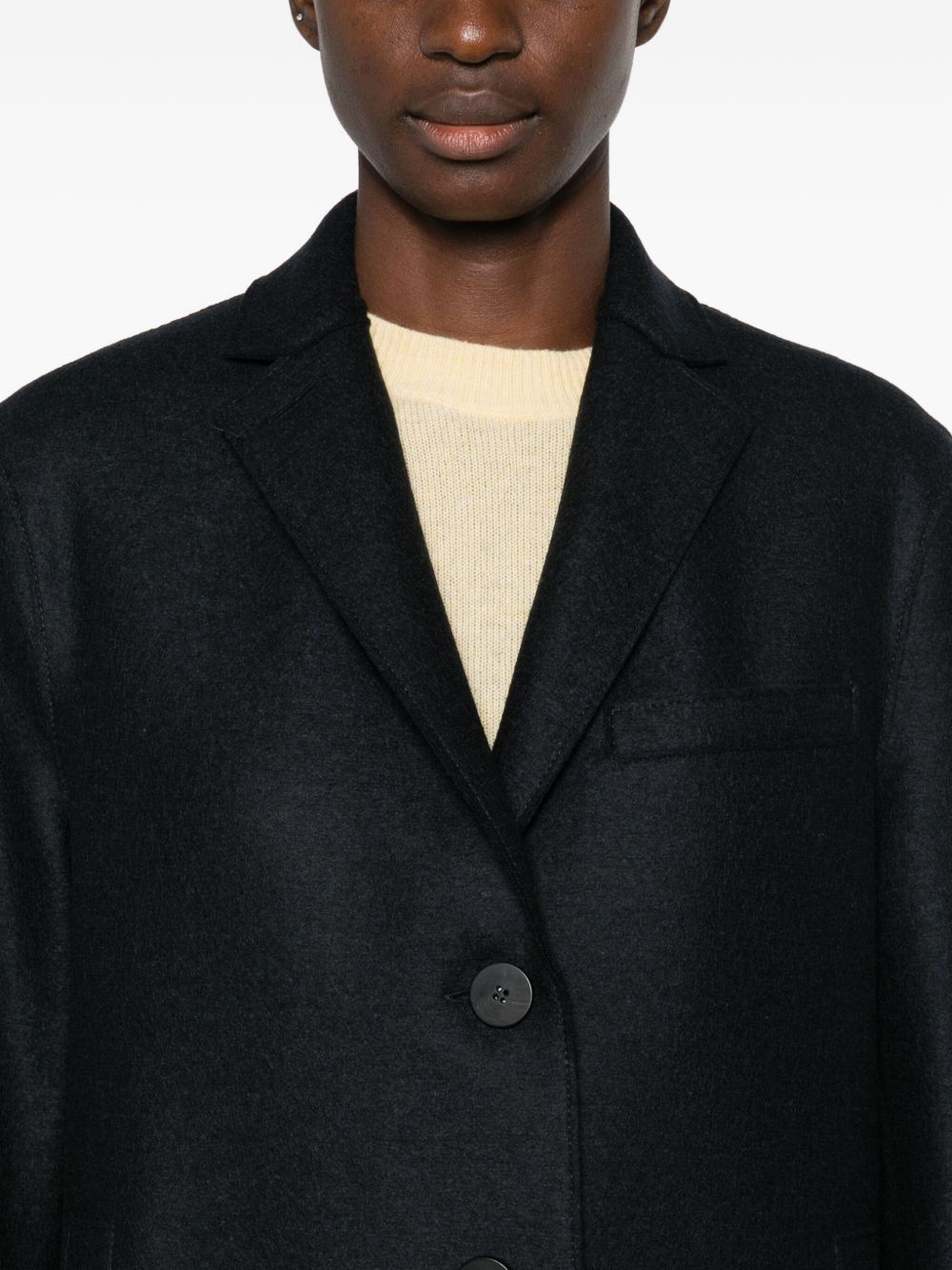 Cappotto monopetto in blu Harris wharf london - donna 