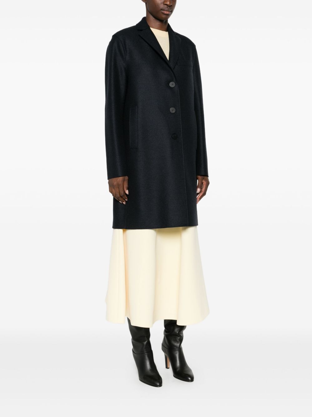 Cappotto monopetto in blu Harris wharf london - donna 