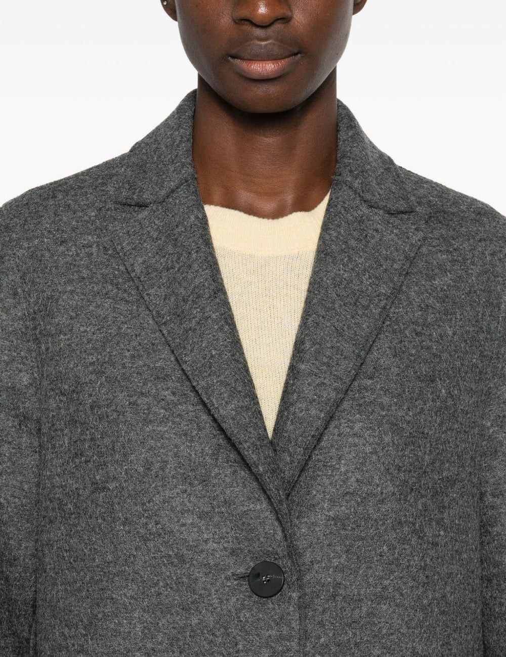 Cappotto monopetto in grigio Harris wharf london - donna 