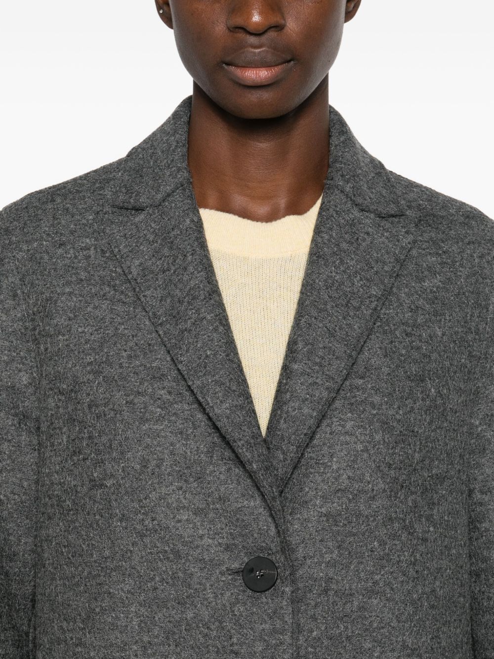 Cappotto monopetto in grigio Harris wharf london - donna 