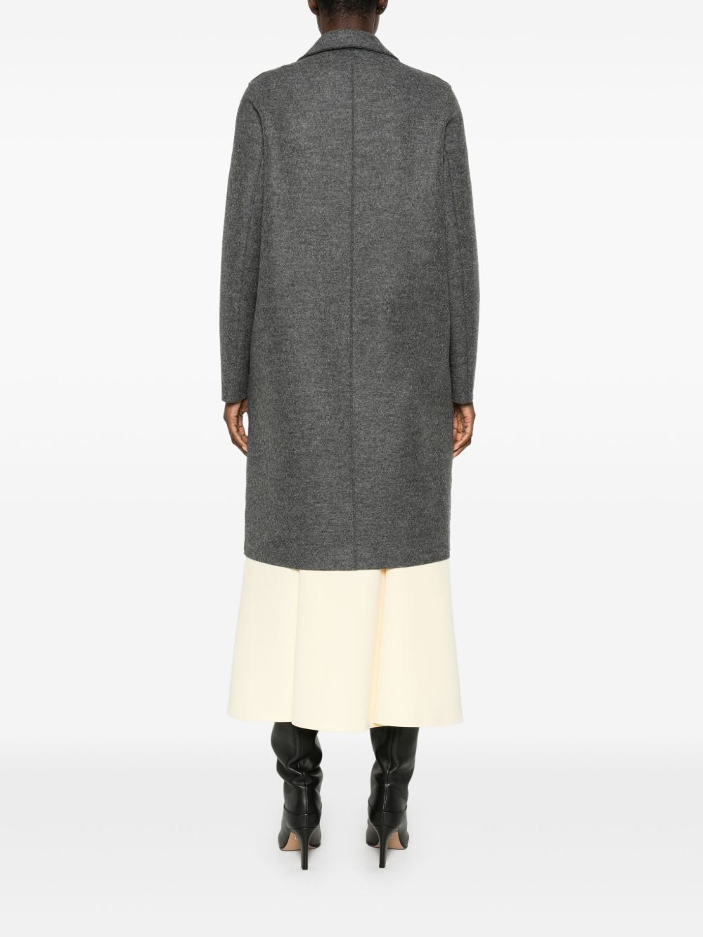 Cappotto monopetto in grigio Harris wharf london - donna 