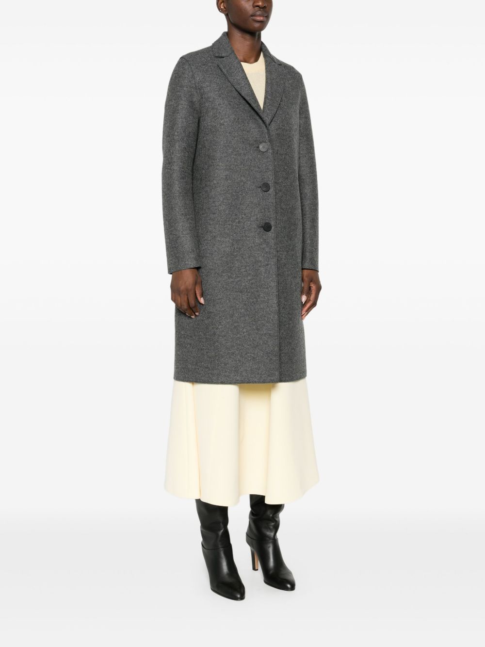 Cappotto monopetto in grigio Harris wharf london - donna 
