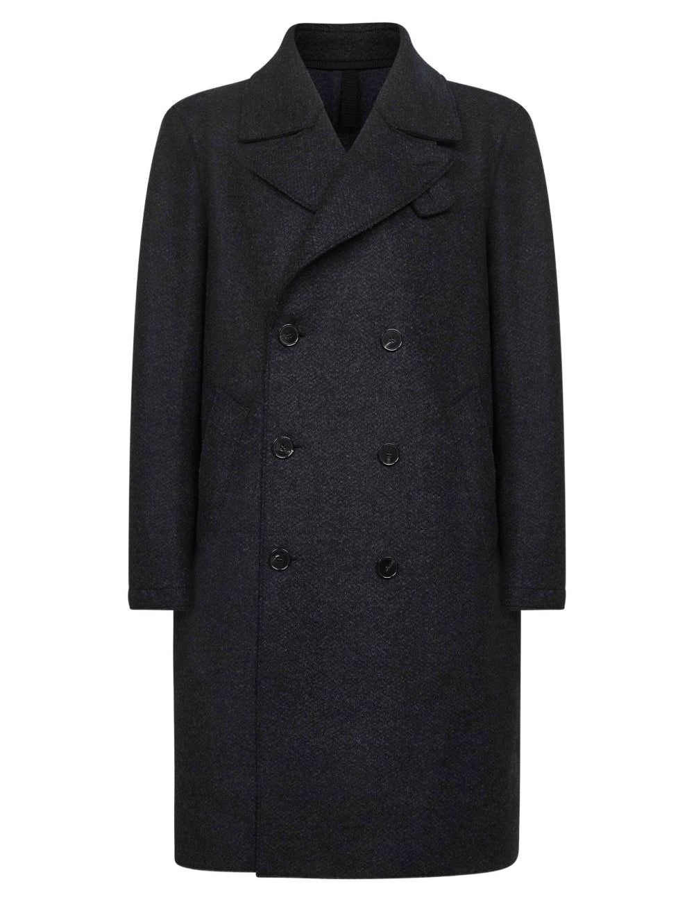 Cappotto doppiopetto in lana in grigio Harris wharf london - uomo 