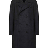Cappotto doppiopetto in lana in grigio Harris wharf london - uomo 