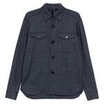 Giacca-camicia con bottoni in blu Harris wharf london - uomo 