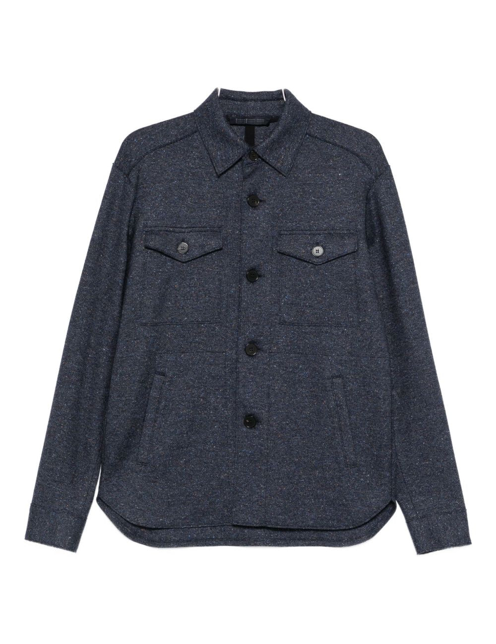 Giacca-camicia con bottoni in blu Harris wharf london - uomo 