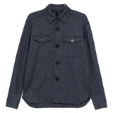 Giacca-camicia con bottoni in blu Harris wharf london - uomo 