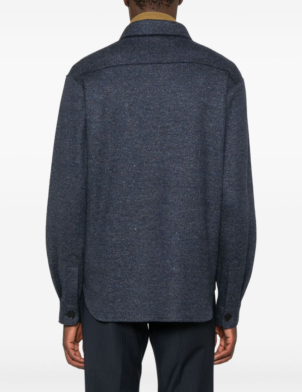 Giacca-camicia con bottoni in blu Harris wharf london - uomo 