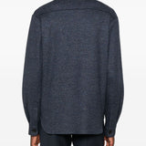 Giacca-camicia con bottoni in blu Harris wharf london - uomo 