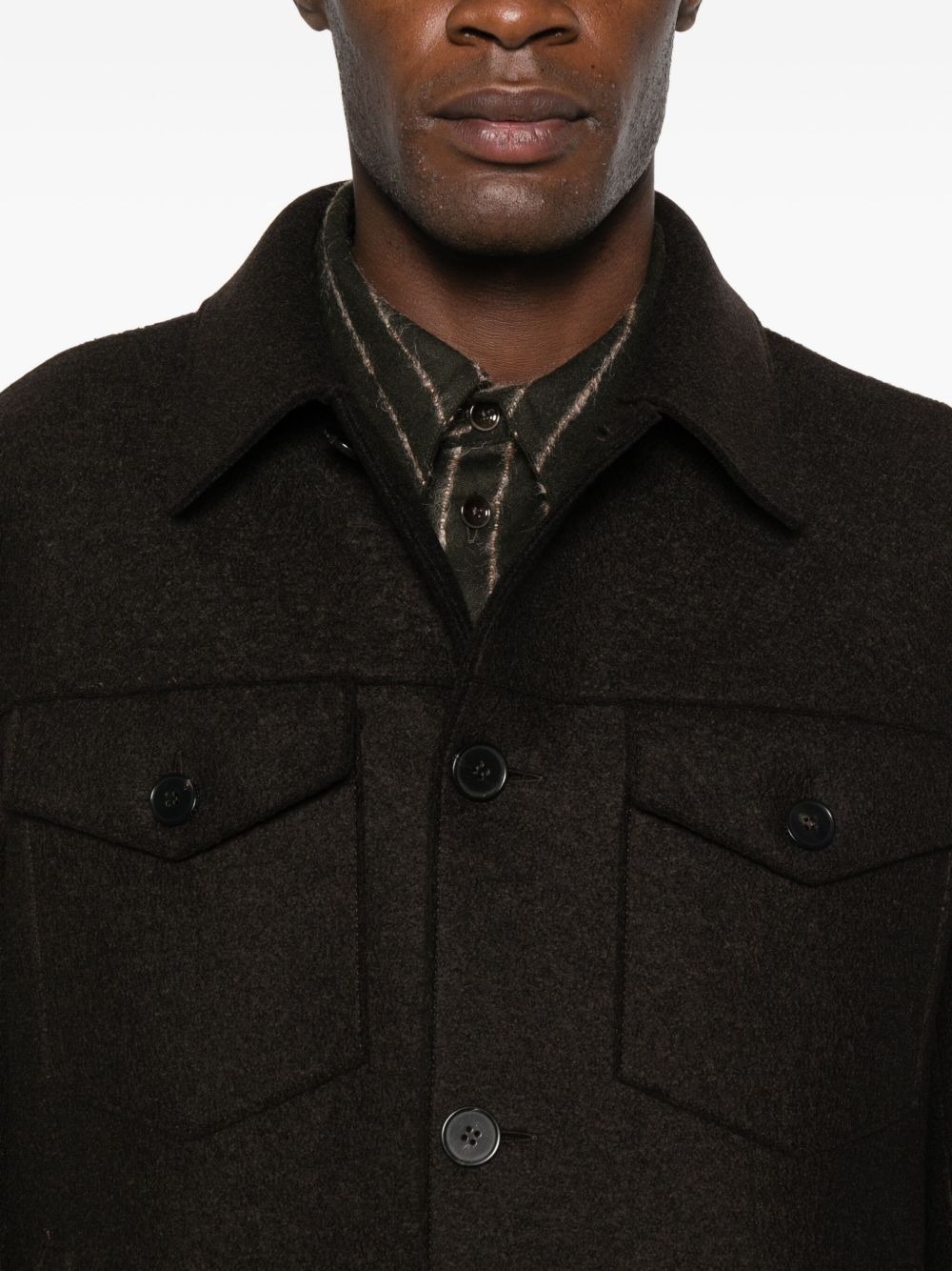 Giacca con taschino in marrone Harris wharf london - uomo 