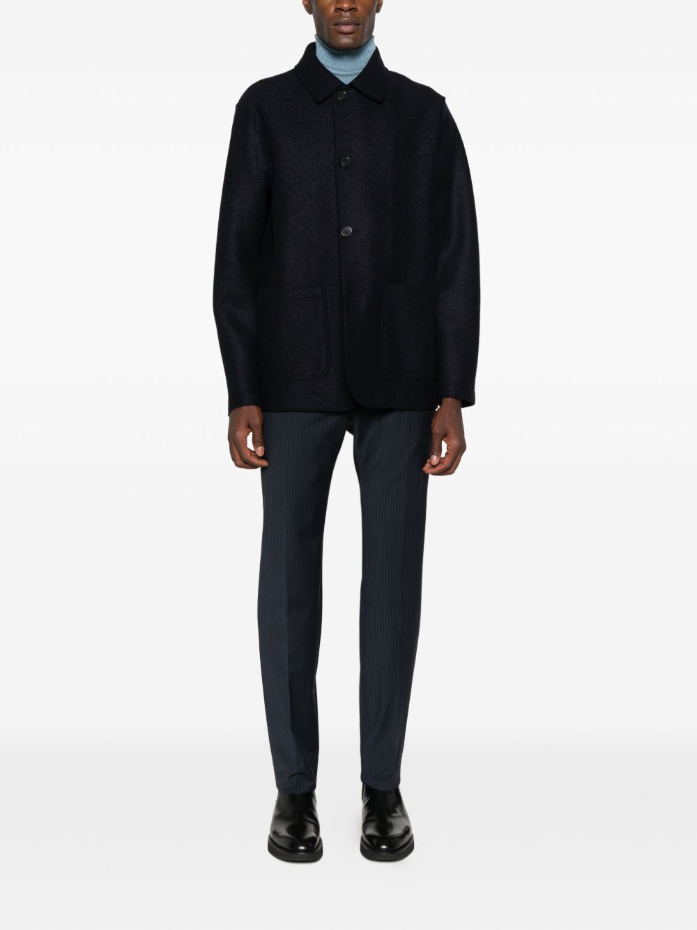 Giacca con bottoni in blu Harris wharf london - uomo 