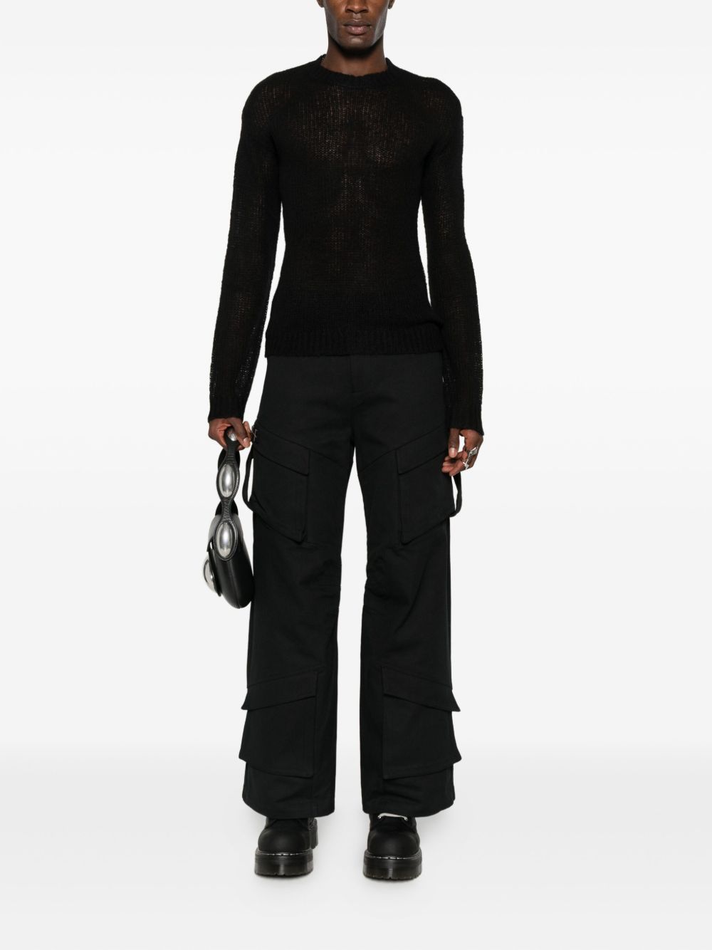 Pantaloni dritti in nero Heliot Emil - uomo 