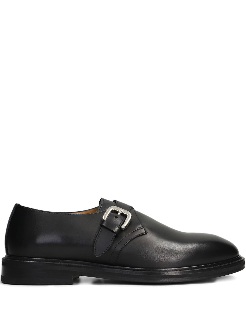 Mocassini in pelle con fibbia in nero Henderson baracco - uomo 