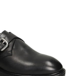 Mocassini in pelle con fibbia in nero Henderson baracco - uomo 