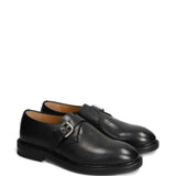 Mocassini in pelle con fibbia in nero Henderson baracco - uomo 