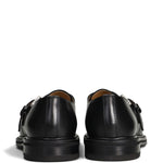 Mocassini in pelle con fibbia in nero Henderson baracco - uomo 