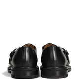 Mocassini in pelle con fibbia in nero Henderson baracco - uomo 