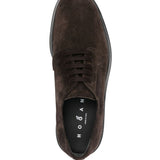 Derby strigate in suede in marrone Hogan - uomo 