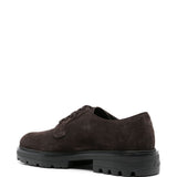 Derby strigate in suede in marrone Hogan - uomo 