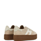 Sneakers h681 con suola alta in beige Hogan - donna 