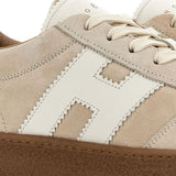 Sneakers h681 con suola alta in beige Hogan - donna 