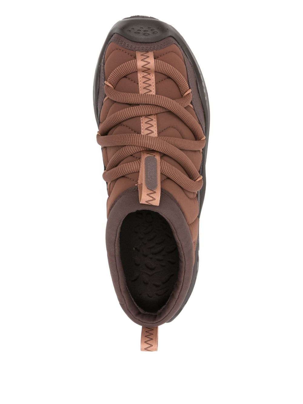 Sneakers slip-on imbottite in marrone 
