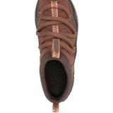 Sneakers slip-on imbottite in marrone 