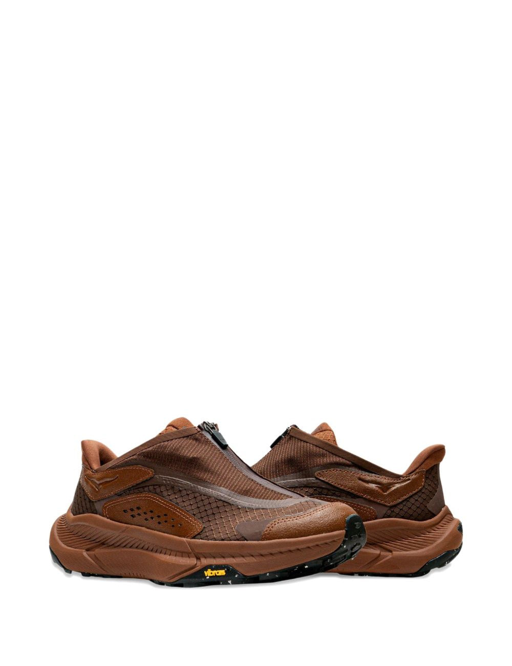 Sneakers Project Transport con zip in marrone 