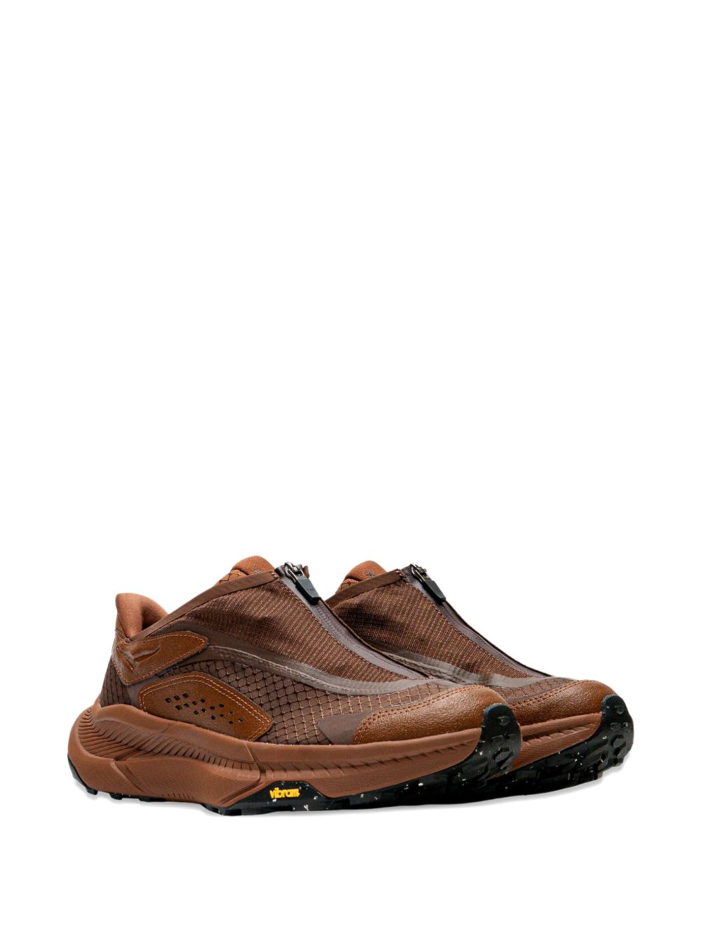 Sneakers Project Transport con zip in marrone 