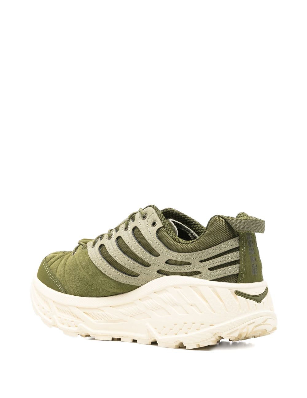 Sneakers con lacci in verde 