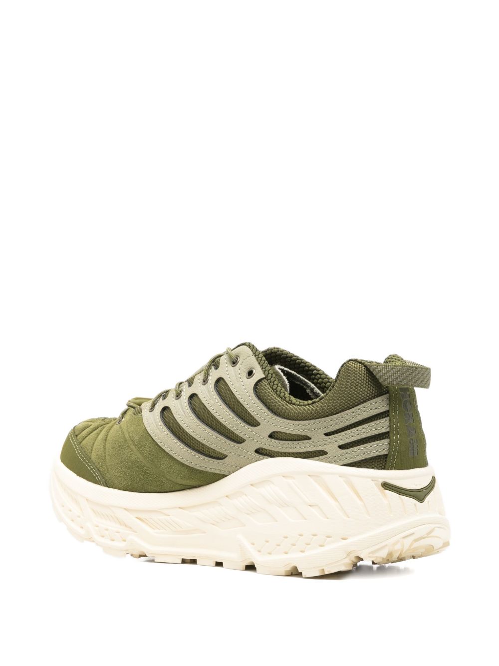 Sneakers con lacci in verde 
