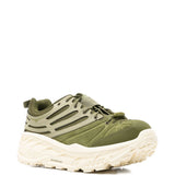Sneakers con lacci in verde 