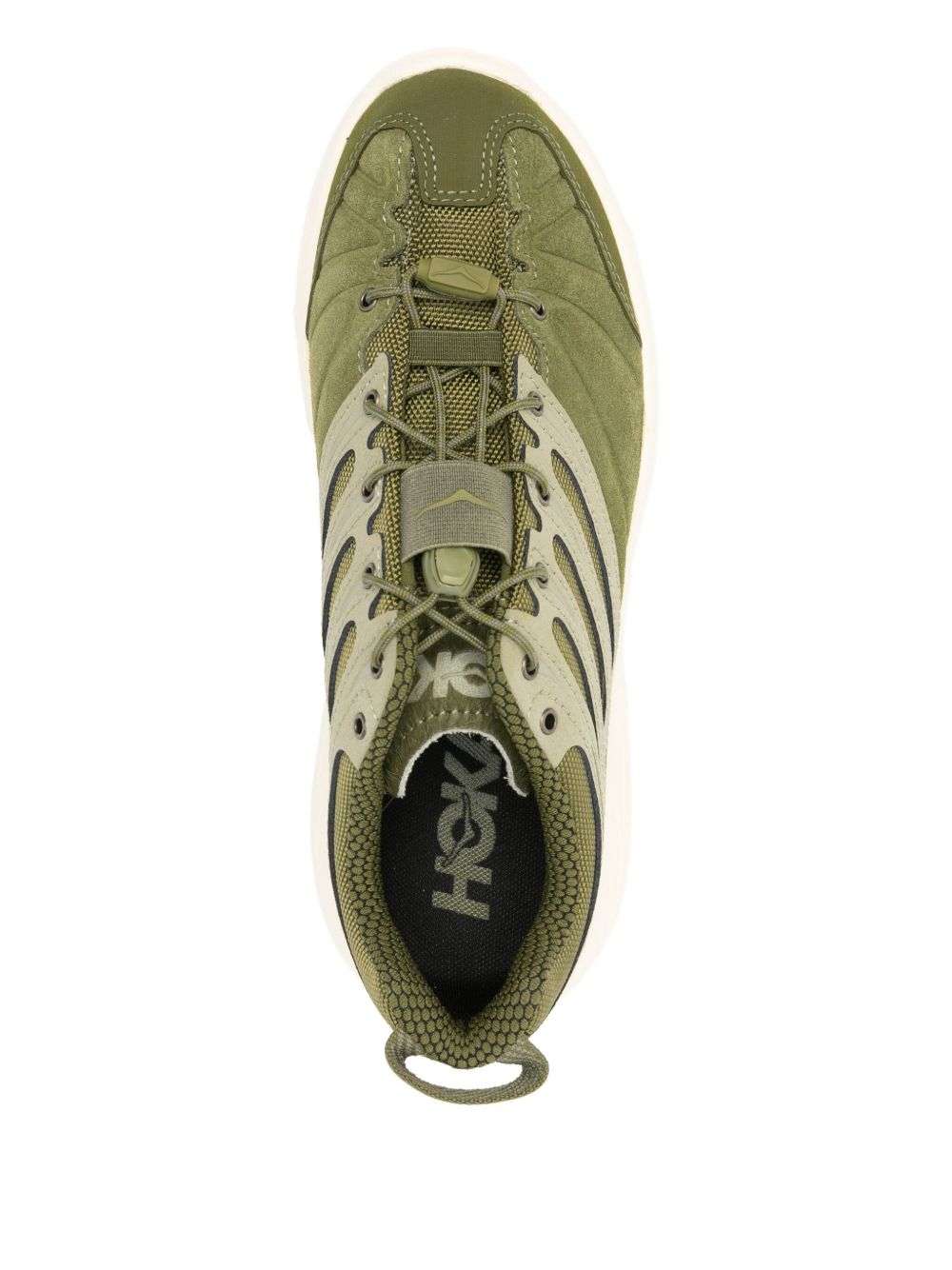 Sneakers con lacci in verde 