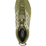 Sneakers con lacci in verde 