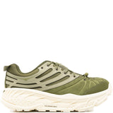 Sneakers con lacci in verde 