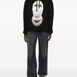Felpa Future Mask in nero Ih nom uh nit - uomo 
