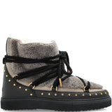 Stivali con lacci e borchie in grigio Inuikii - donna 