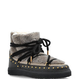 Stivali con lacci e borchie in grigio Inuikii - donna 