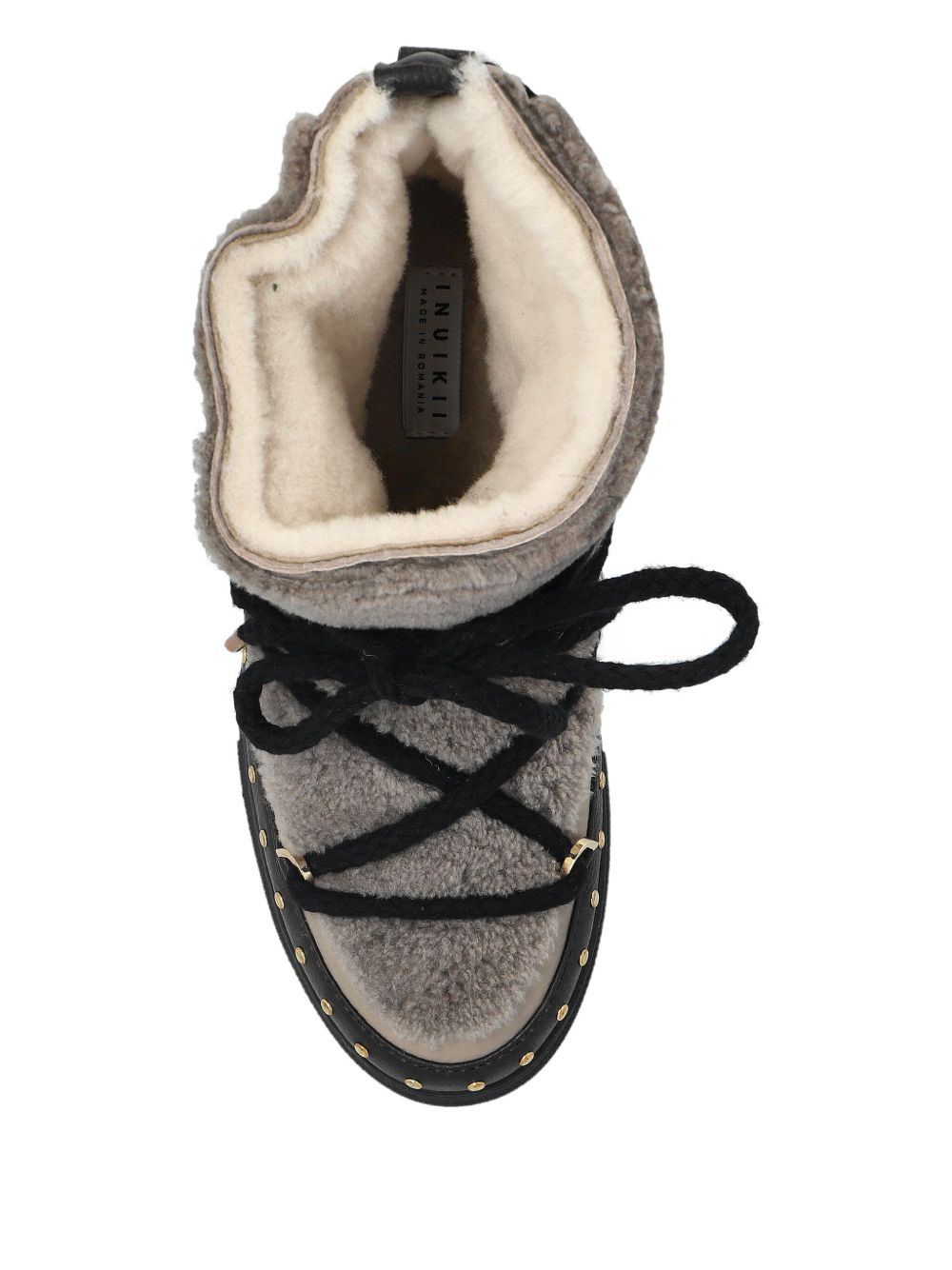 Stivali con lacci e borchie in grigio Inuikii - donna 