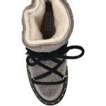 Stivali con lacci e borchie in grigio Inuikii - donna 